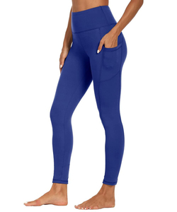 Leggings Casuales de Cintura Alta para Mujer, Tallas Grandes, Sin Costuras, Spandex/Poliéster, Color Sólido, Ropa Deportiva para Yoga, Elásticos en Cuatro Direcciones - Product Image 1