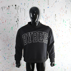 เสื้อสเวตเชิ้ตคอกลม Bybee สีดำ ทรงปกติ ยูนิเซ็กส์ ผ้าฝ้ายเฟรนช์เทอร์รี่ ลำลอง สำหรับฤดูใบไม้ร่วง CLUSH SPORTS - Product Image 5