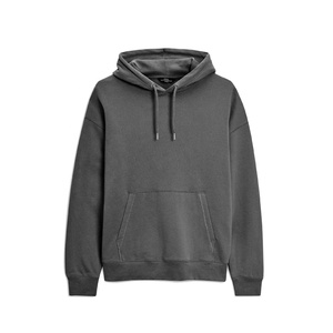 เสื้อฮู้ดผู้ชายสำหรับฤดูหนาว ผ้าฝ้ายฟลีซ 100% แบบสั่งทำพิเศษ เป็นมิตรกับสิ่งแวดล้อม กันลม มีกระเป๋าข้าง - Product Image 1