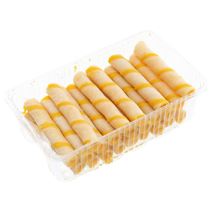 เวเฟอร์ม้วนมะม่วงแสนอร่อย ขายส่ง 117.6 กรัม x 24 ถุง เวเฟอร์ม้วนมะม่วงกรอบ ขนมหวาน ราคาแข่งขัน ส่งออก - Product Image 3