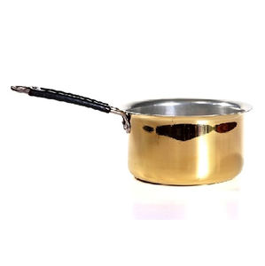Casserole en aluminium avec poignée, fabrication artisanale, qualité supérieure, design classique, pour la cuisine à domicile, prix abordable. - Product Image 3