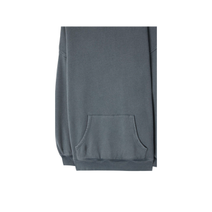 <b>Men's</b> Oversized Hooded Sweatshirt Solid Color Cotton Fleece Casual <b>Pullover</b> Autumn Style Pocket Design Oversized Fit - Product Image 5