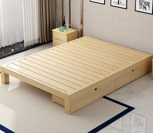 Sommier en bois massif avec tiroirs intégrés profonds - Product Image 4