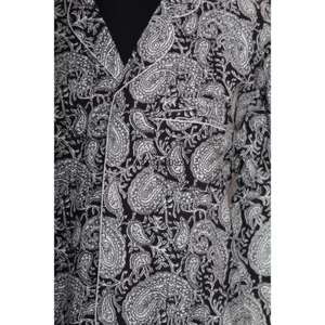 Robe midi moulante pour femme, respirante, écologique, 100% coton, imprimé floral numérique, soirée/formelle, manches 3/4, col en V - Product Image 3