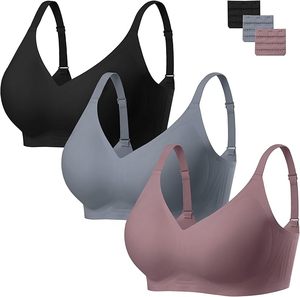 Premium Quality Ultra Comfortable Breathable Women's Sports <b>Bra</b> with Front Logo for Running & Training-Flexible Adult Use - Product Image 3