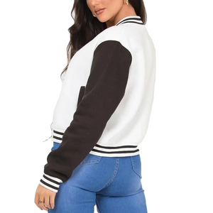 High Quality Custom Women's Varsity Jacket Thick Warm <b>Wool</b> Winter Sheep Skin Camouflage Embroidered Logo Cotton <b>Quilted</b> Dyed - Product Image 2