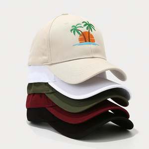 Nueva Gorra Deportiva con Bordado de Palmeras de Coco, Protección Solar para la Playa, Gorra de Béisbol con Logotipo Personalizado - Product Image 2