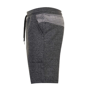 Pantalones Cortos Bermuda de Punto Gris Oscuro para Hombre con Cintura Elástica, Bolsillos Laterales, Transpirables, para Correr, Tela de Lana, Diseño Liso - Product Image 2
