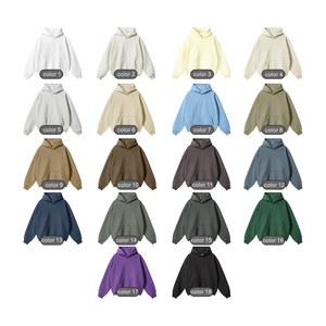 Custom Heavyweight Puff Hoodie Men Winter Streetwear <b>Jumper</b> Oversized Dropped Shoulder Pullover Blank <b>Fleece</b> Cotton Sport Hoodie - Product Image 3