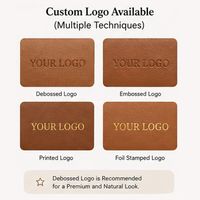 Pochette distributrice de sacs à déjections canines en cuir PU de luxe avec logo personnalisé et clip métallique, support portable pour sacs à déjections animales