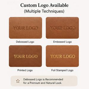 Pochette distributrice de sacs à déjections canines en cuir PU de luxe avec logo personnalisé et clip métallique, support portable pour sacs à déjections animales - Product Image 6