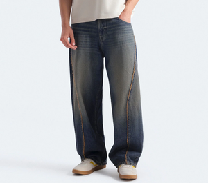 Men's Women's Light Multiple Color Loose Fit <b>Denim</b> Jeans Casual Washed Wide Leg Style Summer Wear <b>Denim</b> <b>Jacket</b> Pant Baggy Styles - Product Image 5