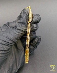 Colgante de Plata de Ley 925 con Diamante Cultivado en Laboratorio VVS, Diseño de Bolsa de Dinero, Estilo Hip Hop, Proveedor Mayorista de Joyería - Product Image 5