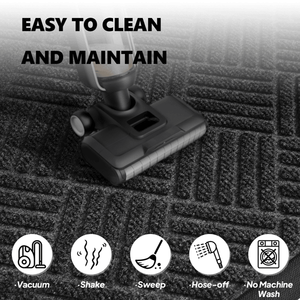 1PC Polypropylene Small Grid Composite Rubber Mat 60x90x0.7cm Gray Anti Fatigue Floor Mat for Kitchen and Home Use - Product Image 4