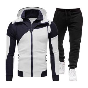 Nouveaux ensembles de survêtements pour hommes Vente en gros de vêtements vierges Veste zippée avec logo personnalisé Survêtements pour hommes Ensemble de survêtements pour hommes personnalisés - Product Image 1