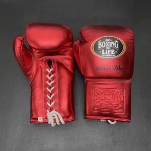 Set Personalizable No Boxing No Life, Guantes de Boxeo para Artes Marciales y Fitness, Cuero Vacuno de Alta Calidad, Acolchado de 4 Capas, Agarre Ergonómico - Product Image 3