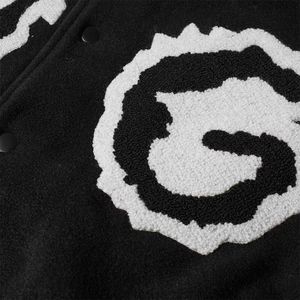 เสื้อแจ็คเก็ต Letterman Varsity แบบสั่งทำพิเศษ ปักลายปะติดปะต่อ สไตล์เบสบอล ทรงบอมเบอร์ ติดกระดุมหน้า เสื้อผ้ากีฬาแนวมหาวิทยาลัย เสื้อผ้าสตรีทแวร์ ขายส่ง ODM - Product Image 4