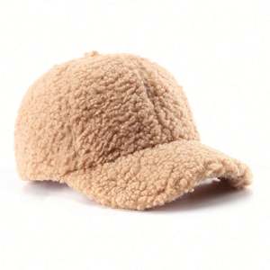 Casquette de baseball en polaire pour femme, couleur unie, chaude, pour l'automne et l'hiver, idéale pour les voyages en extérieur - Product Image 4