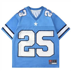 Maillots de football américain personnalisables 2026 pour fans – Manches courtes d'été en Spandex et Polyester résistants – Maillot de football américain - Product Image 2