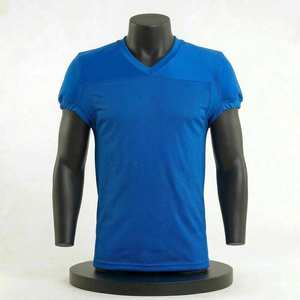 Maillot de football américain unisexe personnalisé imprimé, grande taille, violet, manches courtes, durable, en polyester, pour adulte, prix abordable - Product Image 1