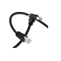Câble de caméra de vision industrielle GigE CAT6 RJ45 avec connecteur à visser à angle droit pour une transmission de données stable