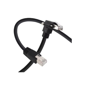 สายเคเบิลกล้องวิชันซิสเต็ม GigE CAT6 RJ45 ขั้วต่อแบบขันสกรูมุมฉากลง สำหรับระบบส่งข้อมูลที่เสถียร - Product Image 6