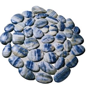 Cabujón de Jaspe Azul Natural Seleccionado al por Mayor para Joyería, Formas Variadas 20-45mm 8-12g - Product Image 6