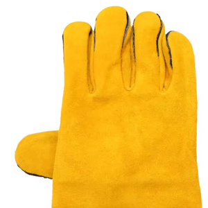 Nouveaux gants de soudage industriels en cuir de vachette, résistants à la chaleur et à l'abrasion, pour travaux de construction - Product Image 2