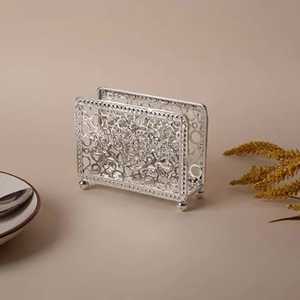 Objet décoratif rectangulaire doré avec dessus incurvé, motif de grille texturé, finition métallique brillante, pièce d'appoint moderne de luxe - Product Image 6