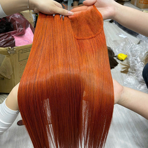 Extensiones de cabello liso natural SDD de colores completos, tejido a máquina, precio mayorista directo de fábrica, desde 1 paquete de cabello virgen vietnamita fino tipo baby. - Product Image 3