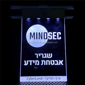 Badge d'identification personnalisé pour employés avec carte LED, étiquette unique gravée, interrupteur tactile en plastique, alimenté par batterie, badge VIP pour visiteurs - Product Image 2