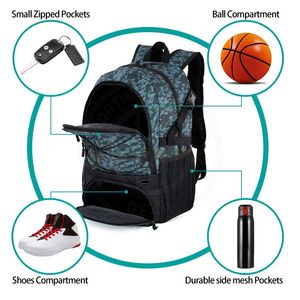 Soccer Bags Heavy Duty Fabric With <b>Large</b> Main Section And <b>Extra</b> Storage Soccer Bags - Product Image 2