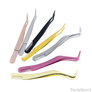 Wholesale False Eyelash Clips for Strip <b>Lashes</b> Custom Logo <b>Cluster</b> <b>Lash</b> Tweezers Private Label <b>Lash</b> Applicator Tools - Product Image 4