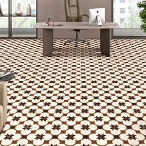 Carrelage en céramique et porcelaine 300x300 mm, design sculpté, pour murs et sols de salle de bain et de cuisine, surface résistante aux taches et durable. - Product Image 5