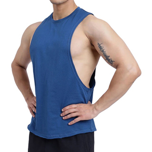 Quick Dry Athletic <b>Sports</b> <b>Tank</b> <b>Top</b> Workout Clothing Fitness Wear Men's Gym Vest Wholesale Low Price Sleeveless OEM Plain - Product Image 4