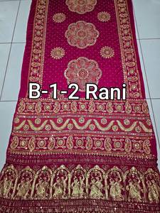 Sari en soie bleu dessiné à la main pour femme, traditionnel indien pakistanais, longueur ras du sol, ethnique, coupe classique, toutes saisons - Product Image 2