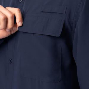 Camisas de Manga Larga para Hombre, con Botones, para Otoño, con Múltiples Bolsillos, Impermeables, para Campamento, Pesca, Primavera, Camisas Cargo Duraderas para Hombre - Product Image 4