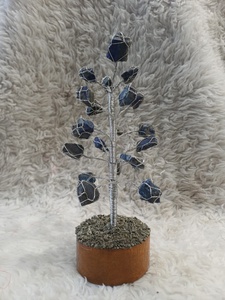 Figurine d'arbre en cristal durable, style art populaire ange, arbres en cristal sculptés pour la décoration de mariage Feng Shui et les objets de collection - Product Image 1