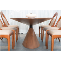Ensemble de table et de chaises de salle à manger en bois massif de qualité supérieure, meubles de salle à manger en bois naturel moderne, fabricant OEM PISANO