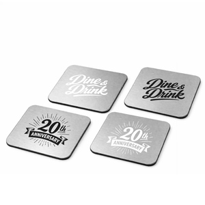 แผ่นรองแก้วสแตนเลสสตีลแบบสี่เหลี่ยม ทนทาน สำหรับร้านกาแฟและร้านอาหาร - Product Image 4