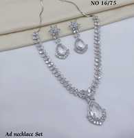 Set Perhiasan Imitasi Kuningan Berlapis Rhodium dengan Mutiara dan Berlian Imitasi, Anting dan Kalung Bentuk Tetesan Air Merah, untuk Pengantin Wanita