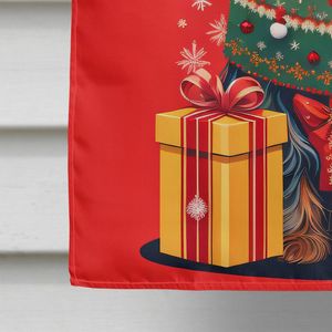 Yorkshire Terrier vacaciones Navidad gran porche decorativo patio Banner Multicolor poliéster casa tamaño pared colgante bandera para - Product Image 4