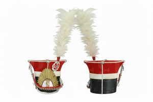 Ceremonial Feather Plumed Band <b>Hat</b> Custom Parade Uniform <b>Cap</b> Decorative Performance Headwear for Events Formal Custom Logo <b>Hats</b> - Product Image 4