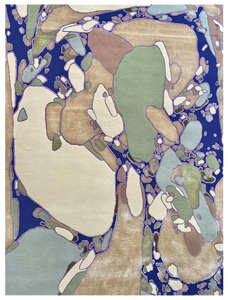Luxury Hand Tufted Wool Silk Designer Area Rug Contemporary Abstract Carpet Custom Living Room Rug Manufacturer Exporter Factory - Product Image 1