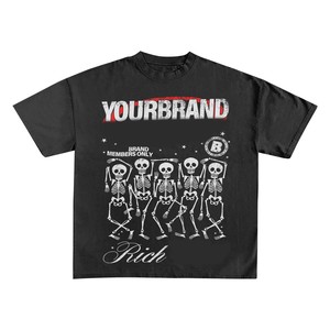 เสื้อยืดผู้ชายผ้าฝ้าย 100% ทรงหลวม พิมพ์ลาย เสื้อยืดโอเวอร์ไซส์ 240 GSM ผ้าคอตตอนเทอร์รี่สีขาว พิมพ์ลายกราฟิก สกรีนโลโก้แบบ DTF ได้ - Product Image 5