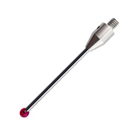 Sonde de Mesure Qidu M4 50mm 4mm à Bille de Rubis en Acier Inoxydable/Céramique/Carbure Durable pour CMM, Stylet de Précision CNC 3D pour la Qualité des Pièces Aérospatiales et Automobiles