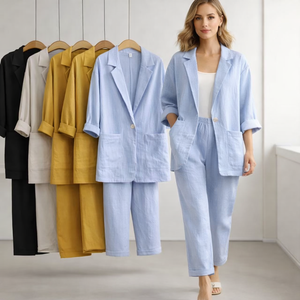 Conjuntos de Dos Piezas para Mujer a Precio de Fábrica, Pijama de Seda con Logotipo Personalizado, Conjunto de 2 Piezas, Conjuntos de Ropa para Niñas al por Mayor - Product Image 3