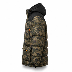 Full Sublimation Custom Printed Graphic Private Label Streetwear Oversized <b>Men</b> Puffer <b>Jacket</b> Bulk - Product Image 2