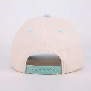 Casquette de baseball à 5 panneaux bicolore avec broderie 3D personnalisée, réglable, en coton, avec fermeture snapback, pour les voyages en plein air et les sports - Product Image 5