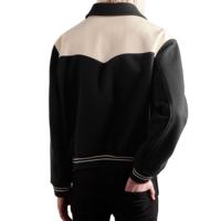 Blouson universitaire de luxe pour homme, original, de haute qualité, de créateur, authentique, personnalisé, respirant, en laine/polyester, patchwork, style Letterman